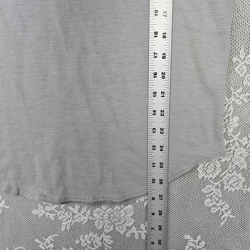 The North Face Gray American‎ Flag Logo Relaxed Fit T Shirt Women's S Patriotic - Picture 5 of 6